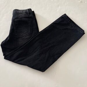 SHEIN Black Straight Leg Mid-rise Denim Jeans Size XXS